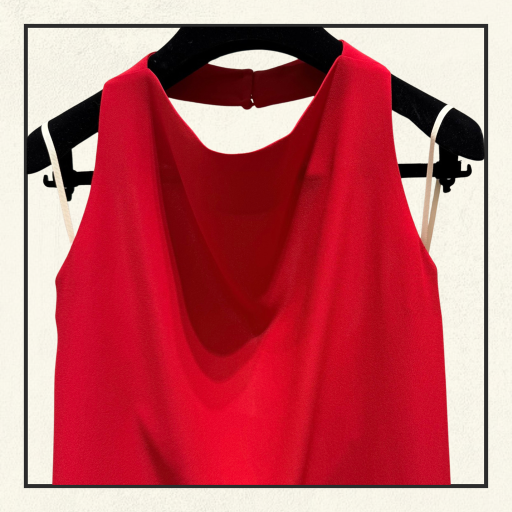 SILK HALTER MINI DRESS