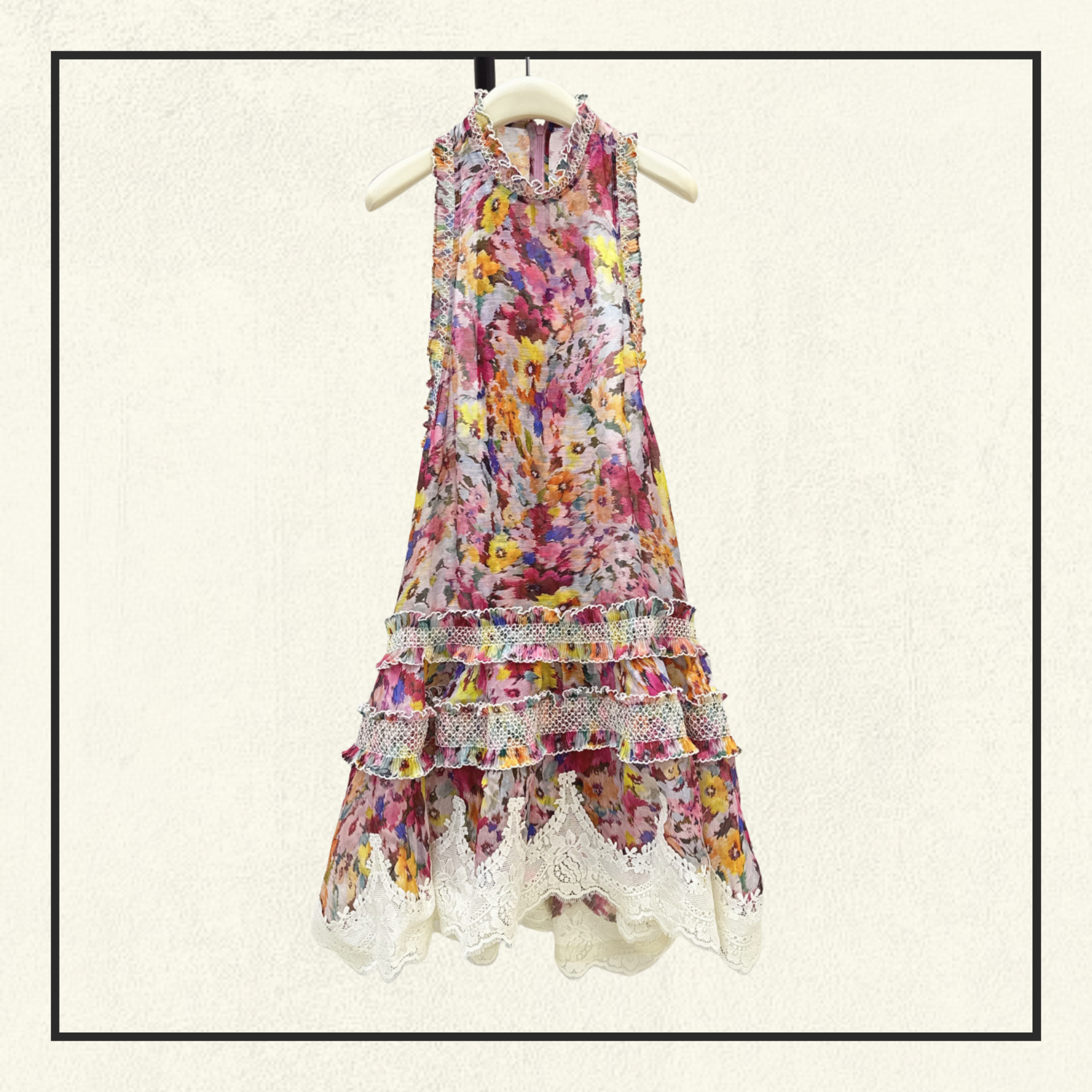 LUNA SHIRRED LANTERN DRESS