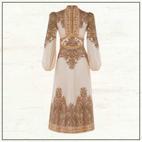 NATURA BUTTONED MIDI DRESS