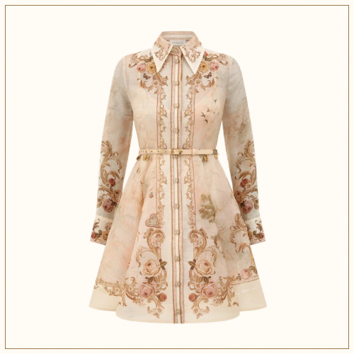 MEMENTO BUTTONED MINI DRESS