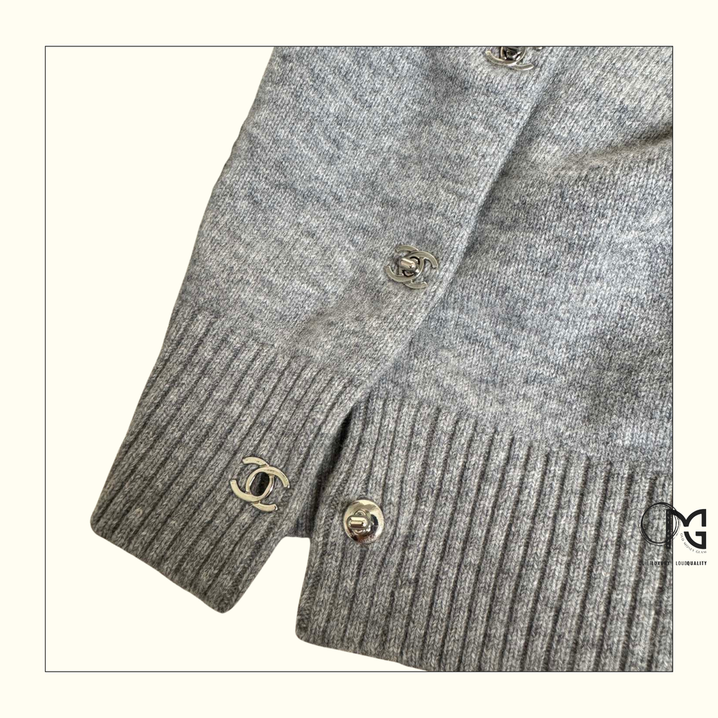 CROPPED CASHMERE CARDIGAN