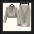 TWEED JACKET & PENCIL SKIRT