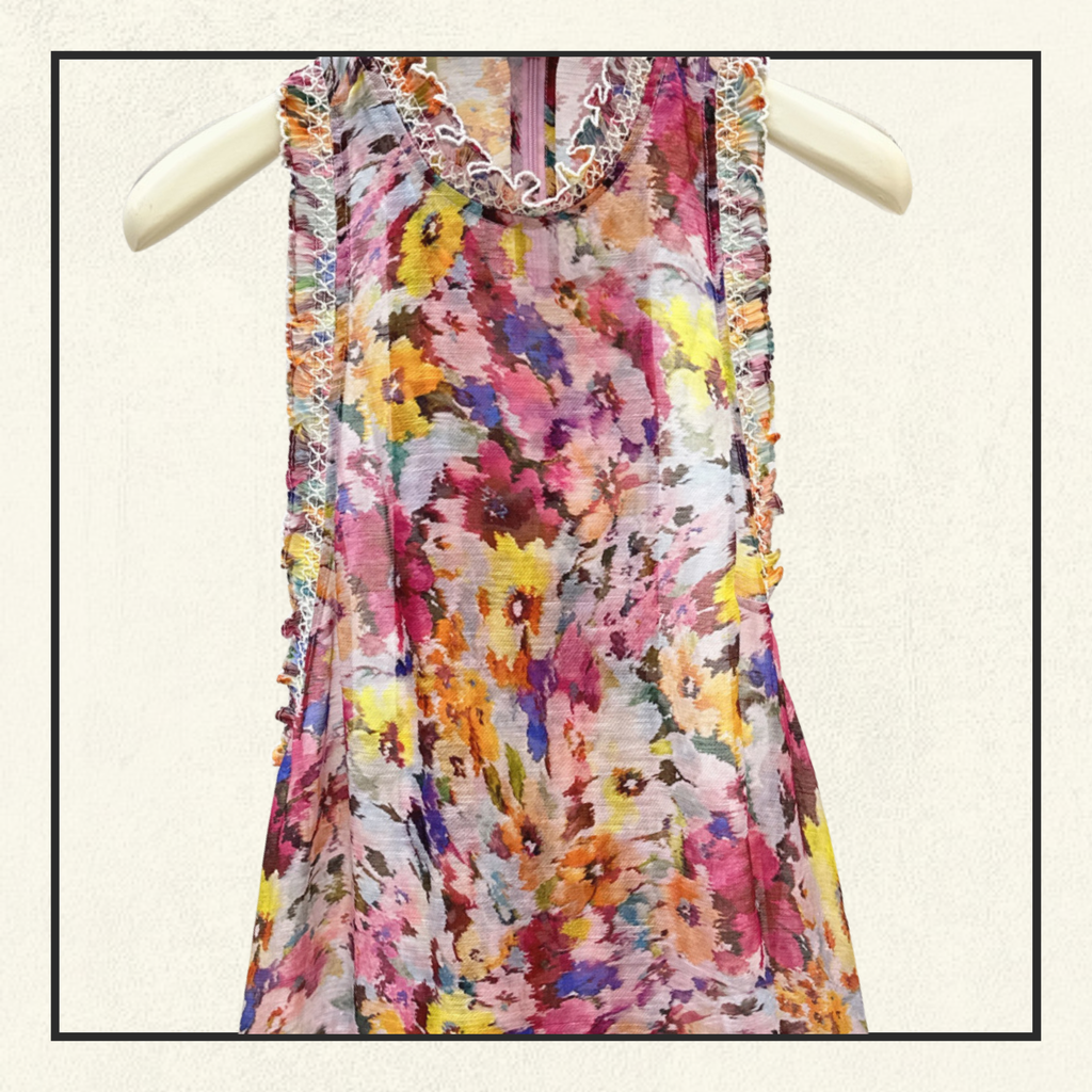 LUNA SHIRRED LANTERN DRESS