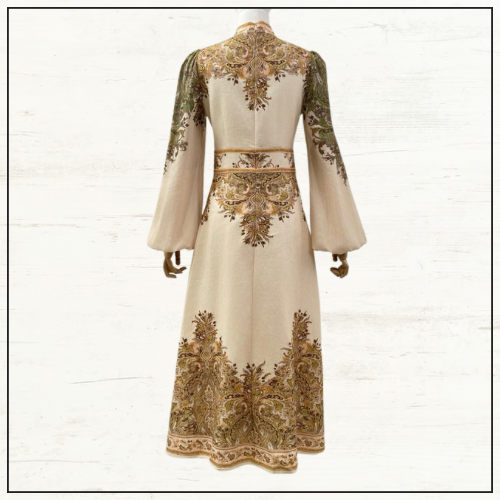 NATURA BUTTONED MIDI DRESS