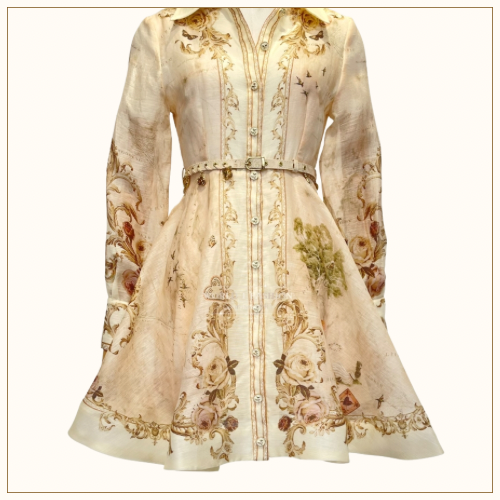 MEMENTO BUTTONED MINI DRESS