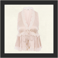 TIE FRONT SLEEVELESS SILK SATIN TOP