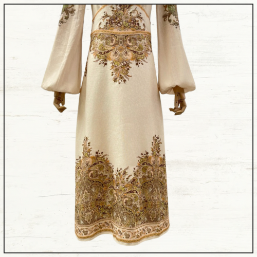 NATURA BUTTONED MIDI DRESS