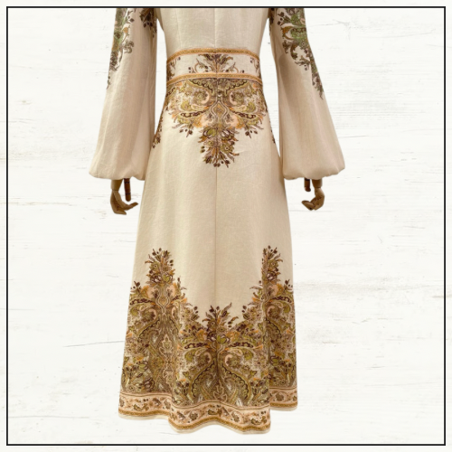 NATURA BUTTONED MIDI DRESS