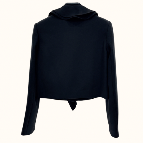 RuFFLED CROPPED JACKET