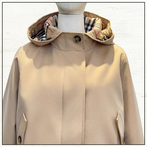 SHORT GABARDINE PARKA JACKET