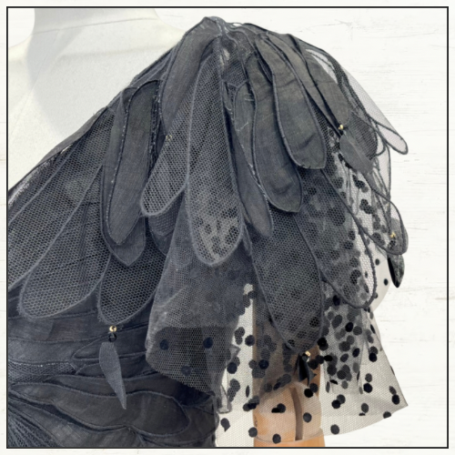 RHYTHMIC TIERED LINEN & SILK GOWN