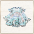 ILLUMINATE FLOUNCE SILK MINI DRESS