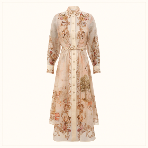 MEMENTO BUTTONED MIDI DRESS