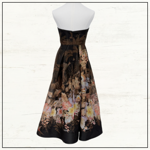 ILLUMINATE DRAPED MIDI DRESS