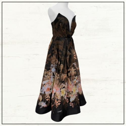 ILLUMINATE DRAPED MIDI DRESS