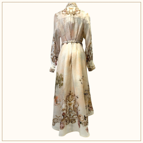 MEMENTO BUTTONED MIDI DRESS