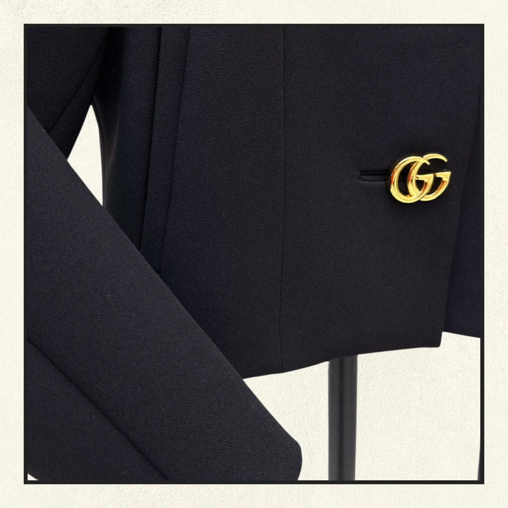 DOUBLE GG CREPE WOOL JACKET & MINI SKIRT