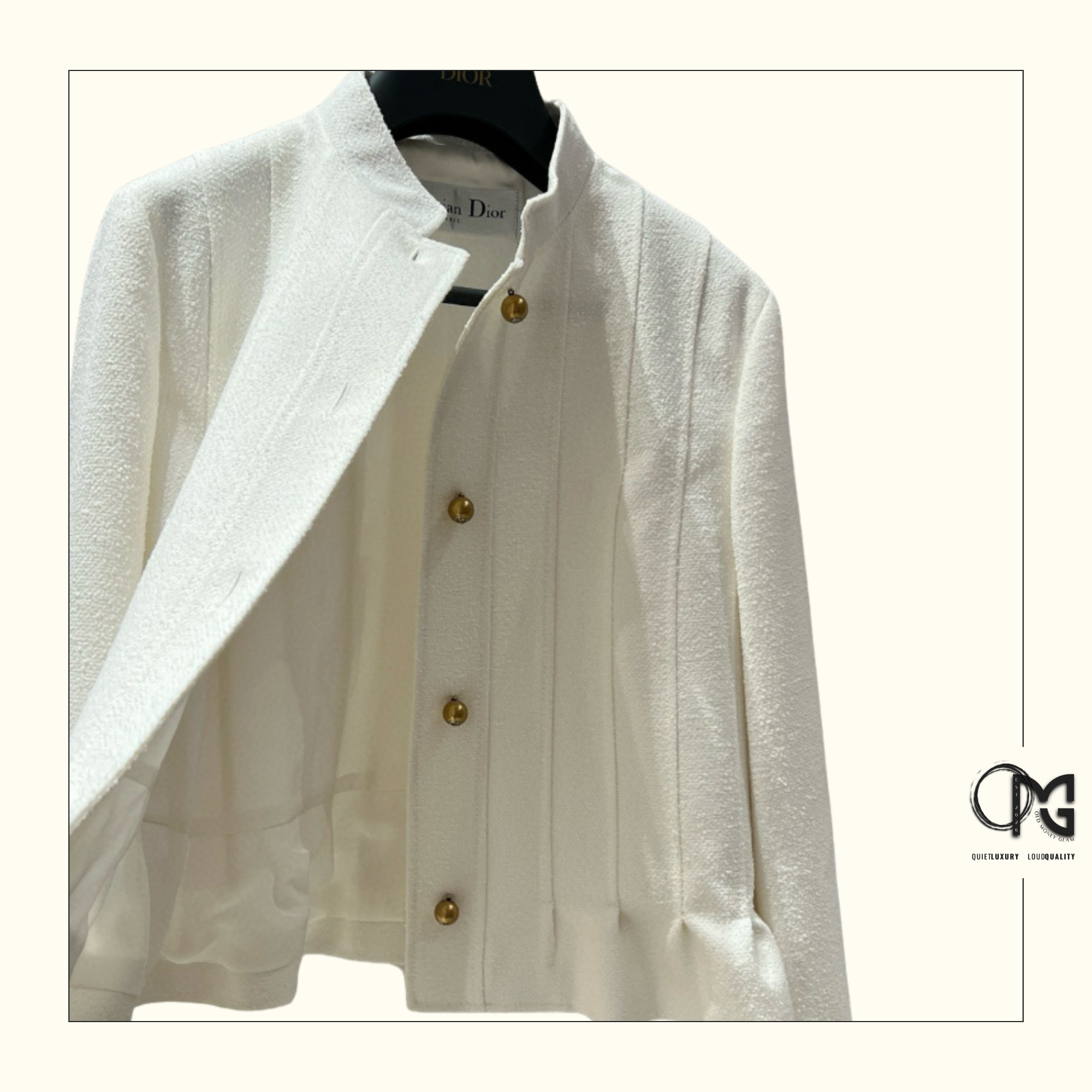WOOL COTTON BLEND PEPLUM JACKET