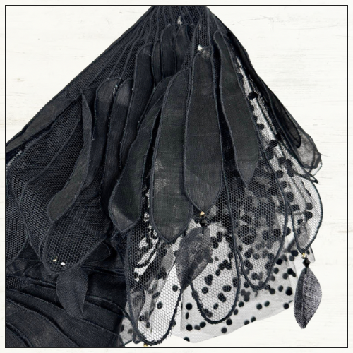 RHYTHMIC TIERED LINEN & SILK GOWN