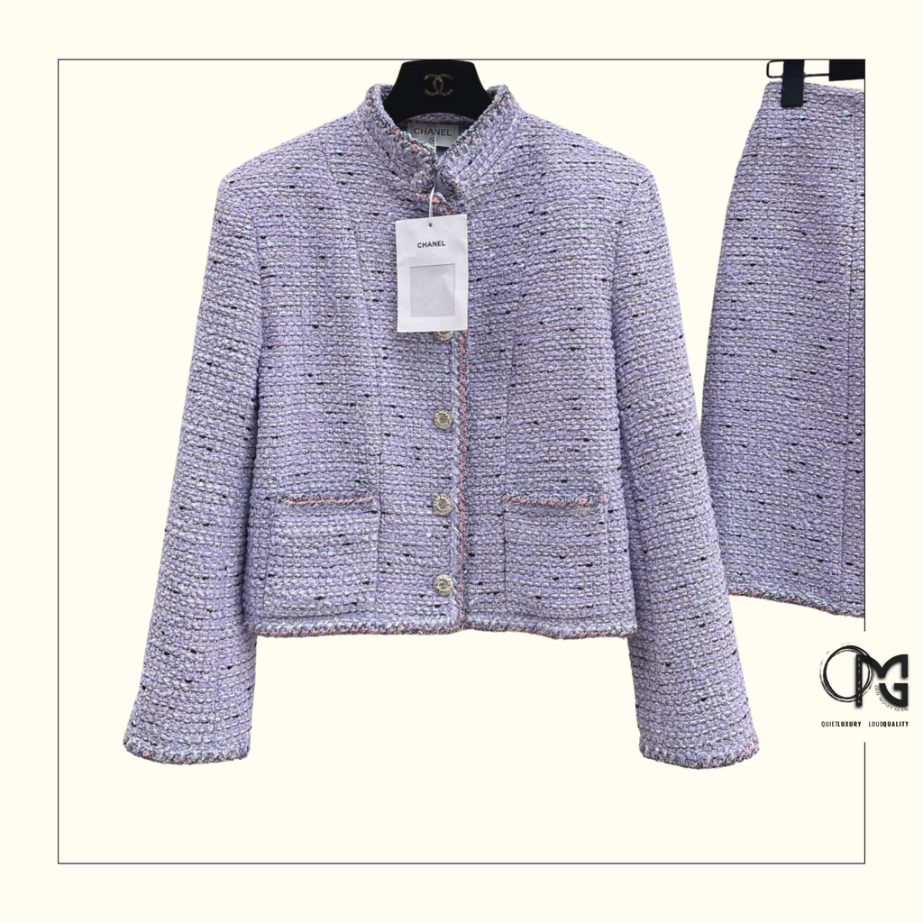 TWEED JACKET & MINI SKIRT