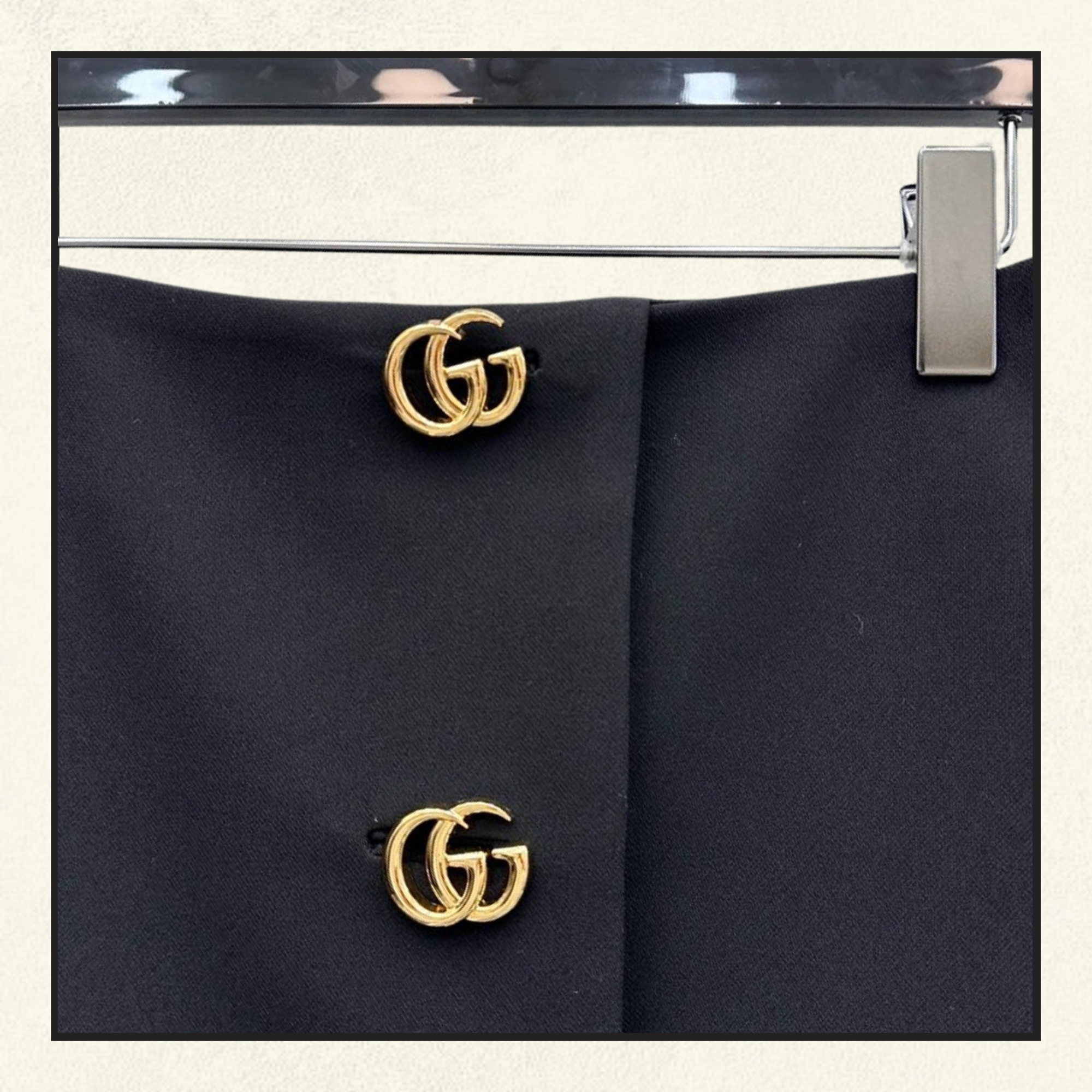 DOUBLE GG CREPE WOOL JACKET & MINI SKIRT