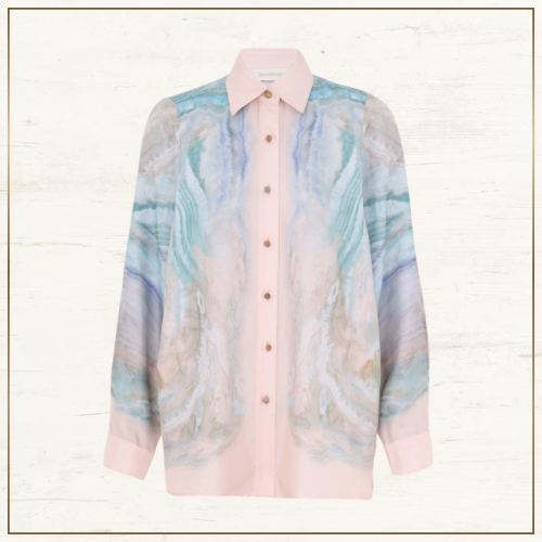 ILLUMINATE SILK SHIRT & WIDE LEG PANTS