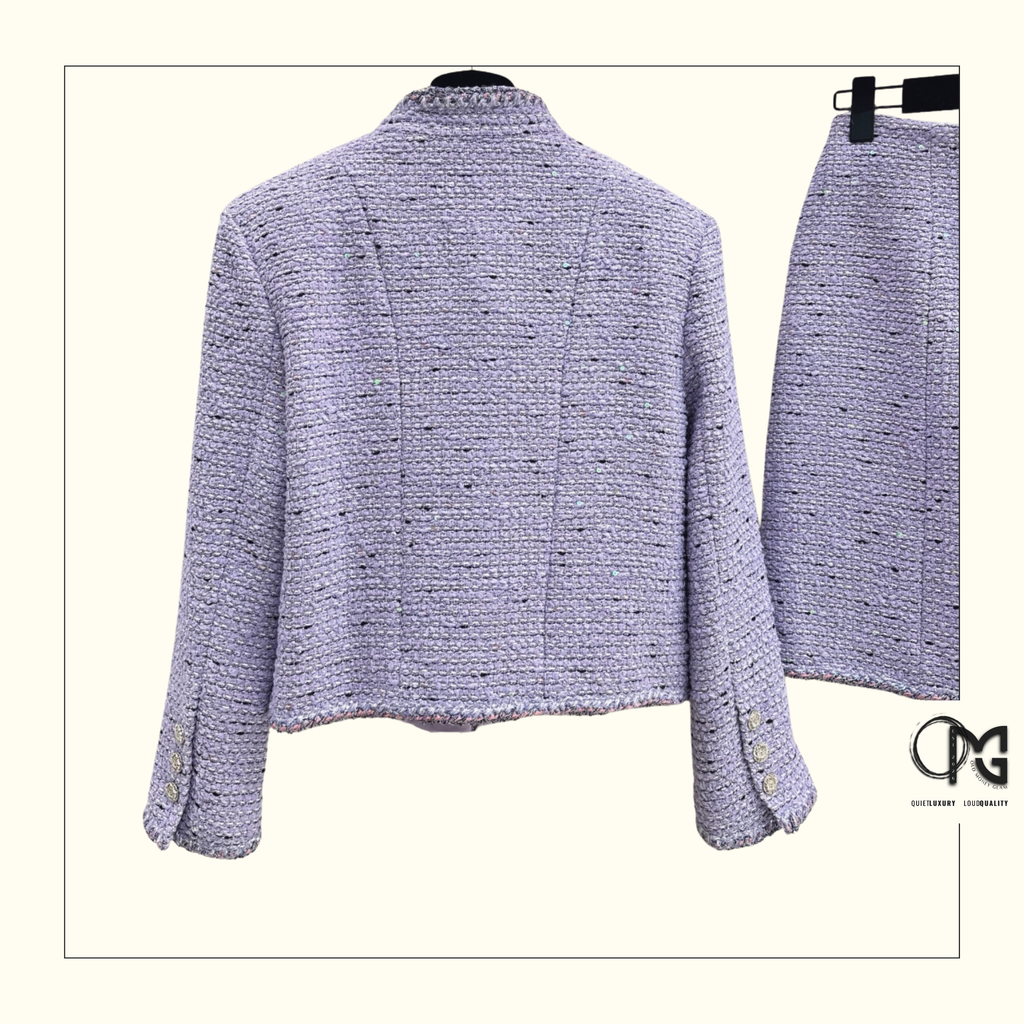 TWEED JACKET & MINI SKIRT