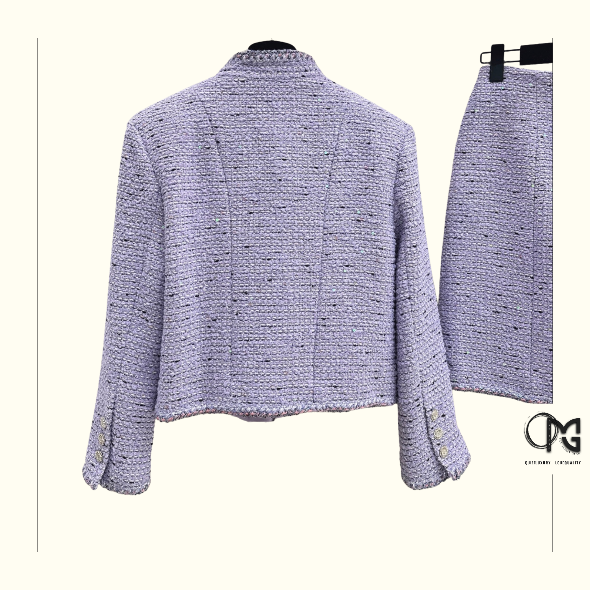 TWEED JACKET & MINI SKIRT