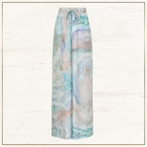 ILLUMINATE SILK SHIRT & WIDE LEG PANTS