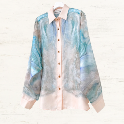 ILLUMINATE SILK SHIRT & WIDE LEG PANTS