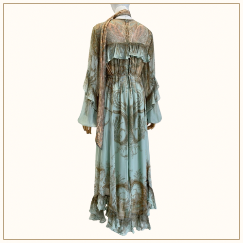 MEMENTO FLUTTER MIDI DRESS