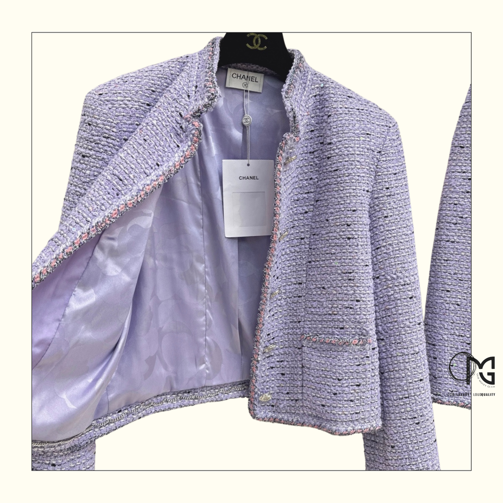 TWEED JACKET & MINI SKIRT