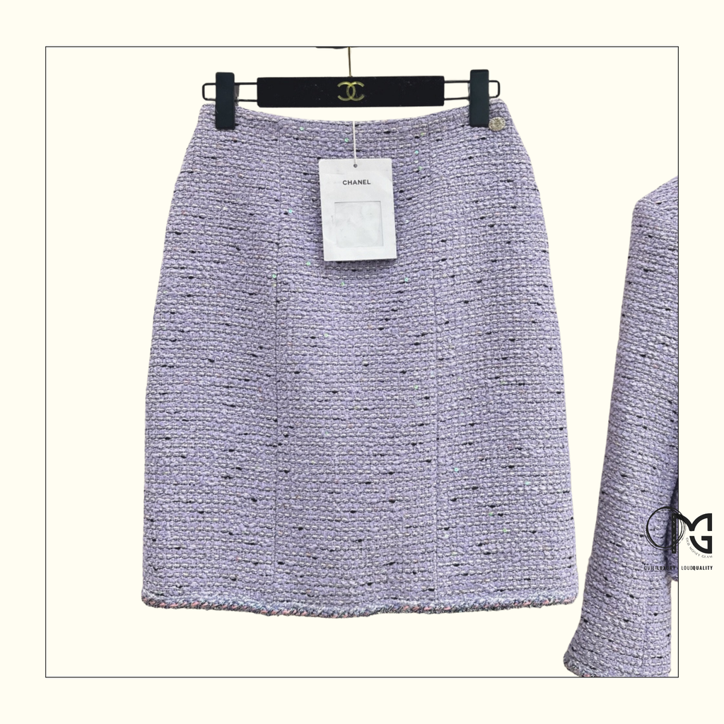 TWEED JACKET & MINI SKIRT