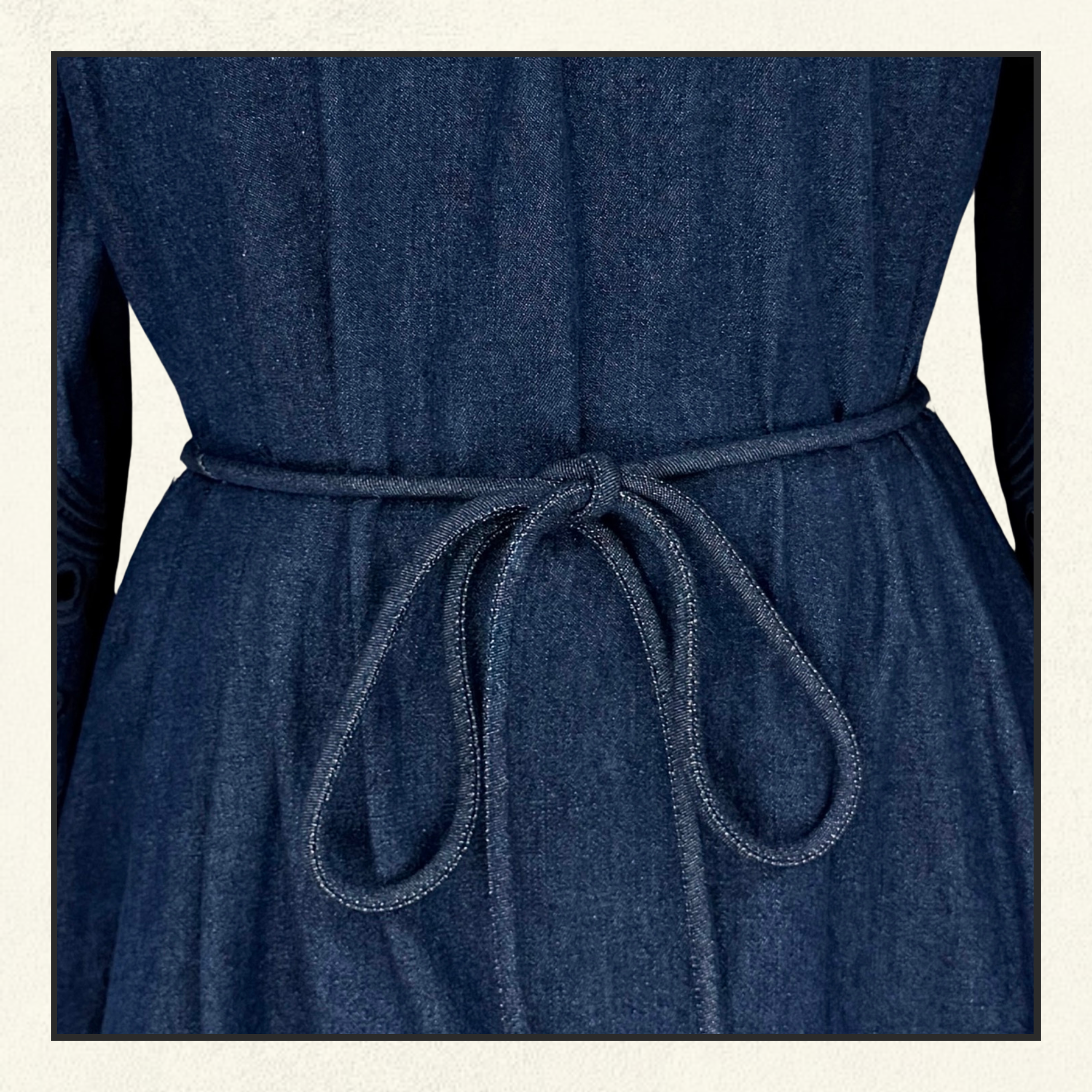 MAHON BRODERIE DENIM MINI