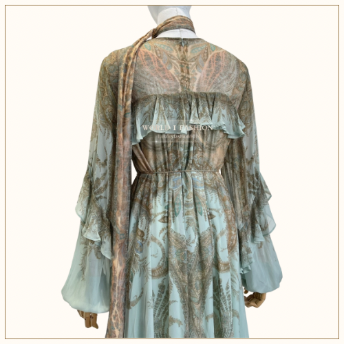 MEMENTO FLUTTER MIDI DRESS