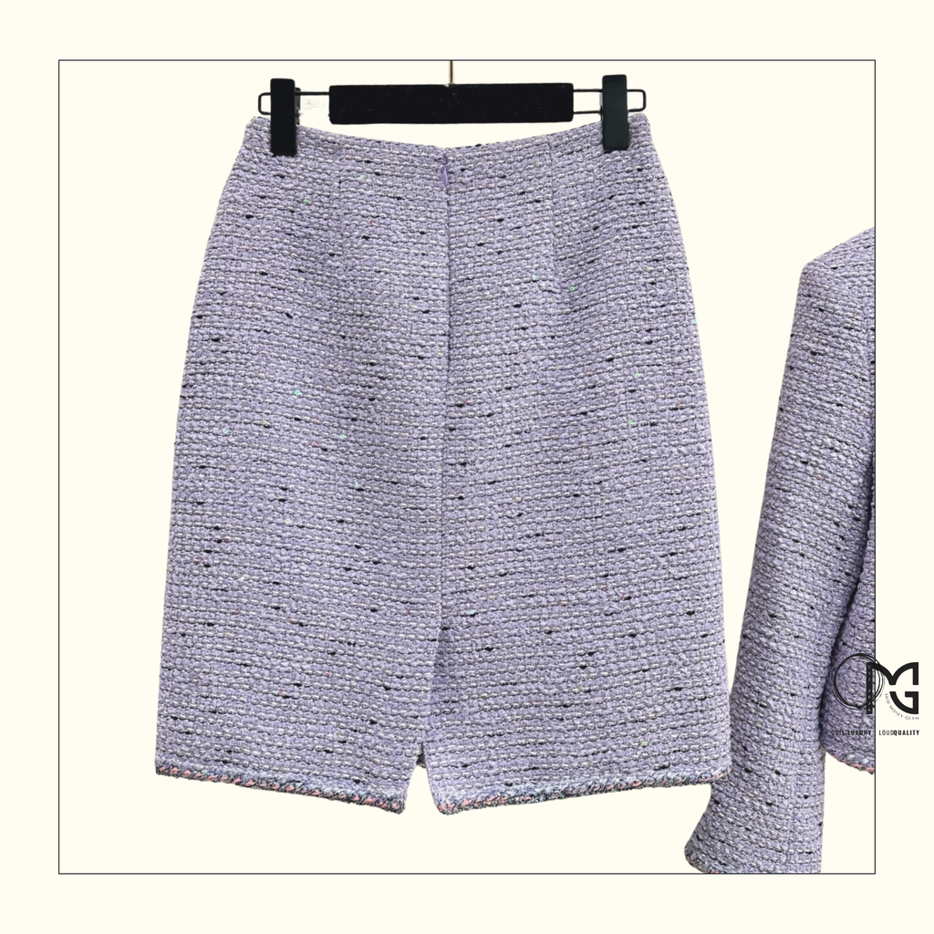 TWEED JACKET & MINI SKIRT