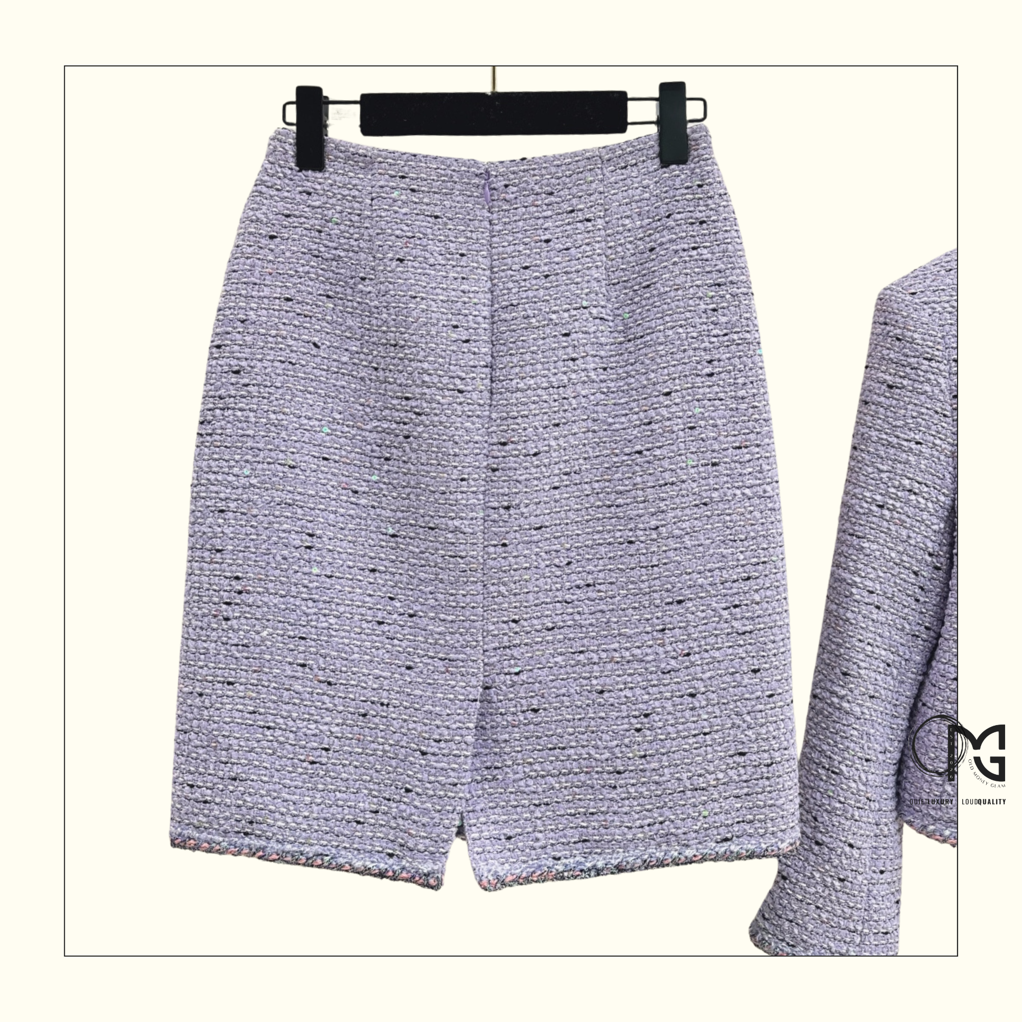 TWEED JACKET & MINI SKIRT