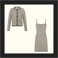 COTTON KNIT MINI DRESS & SWEATER