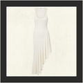 ASYMMETRIC FLUID JERSEY DRESS