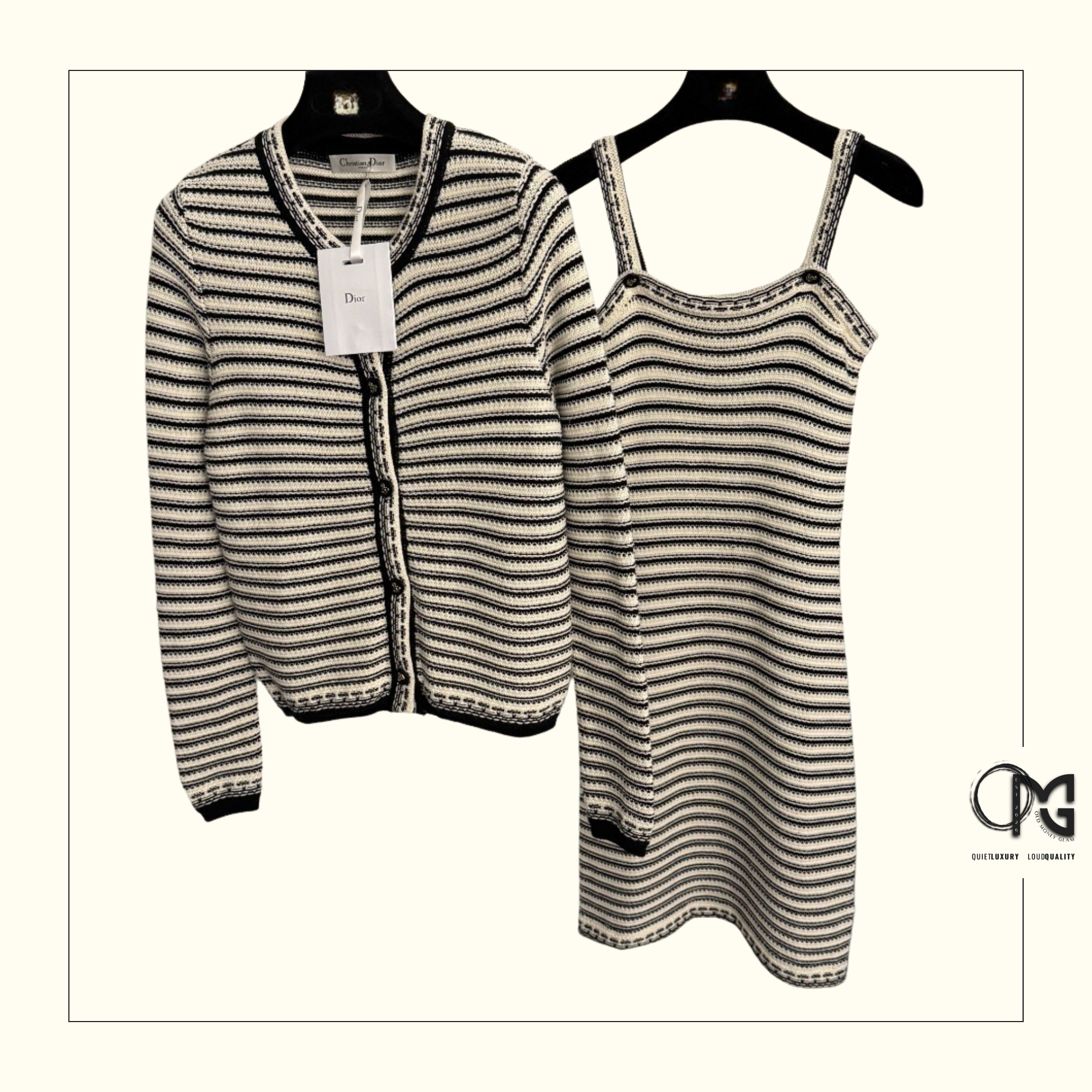 COTTON KNIT MINI DRESS & SWEATER