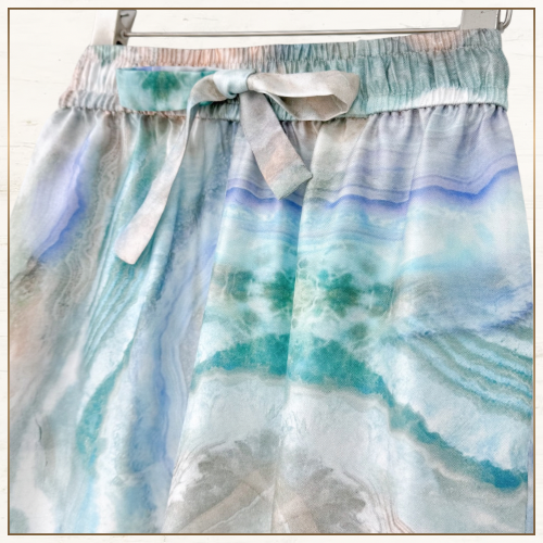 ILLUMINATE SILK SHIRT & WIDE LEG PANTS