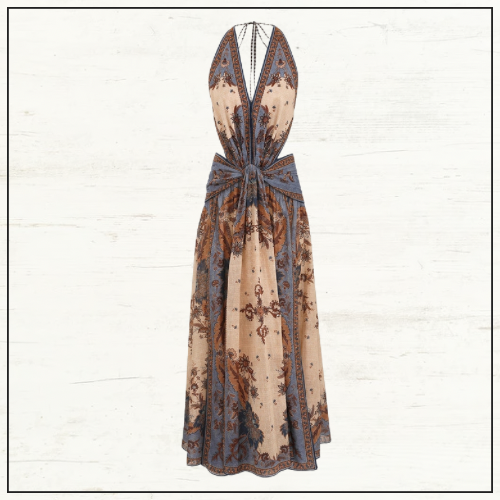 ASCENSION PLUNGE HALTER MAXI