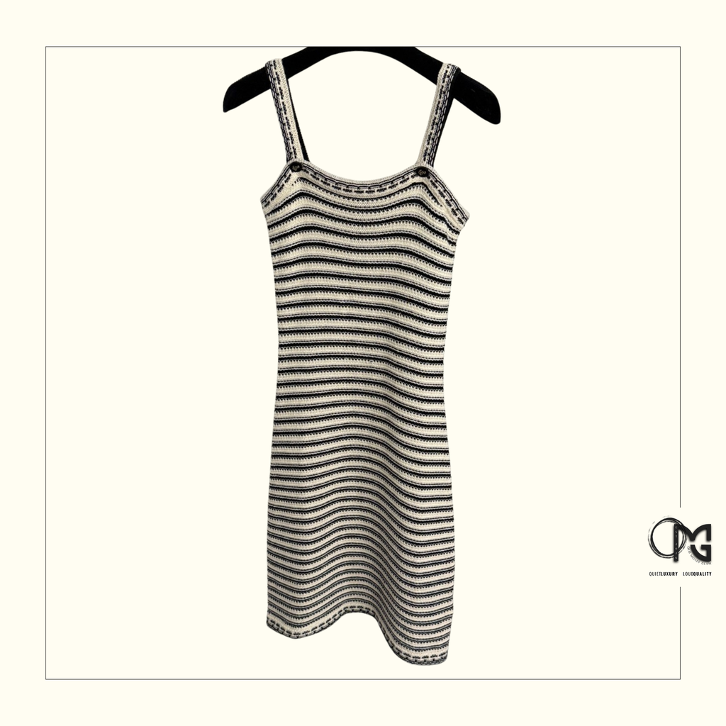 COTTON KNIT MINI DRESS & SWEATER