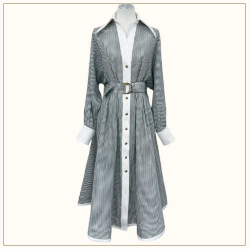 HYPNOTIC TUCK MIDI DRESS