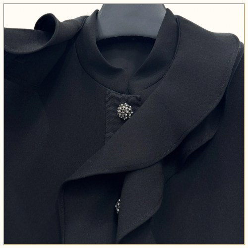 RuFFLED CROPPED JACKET