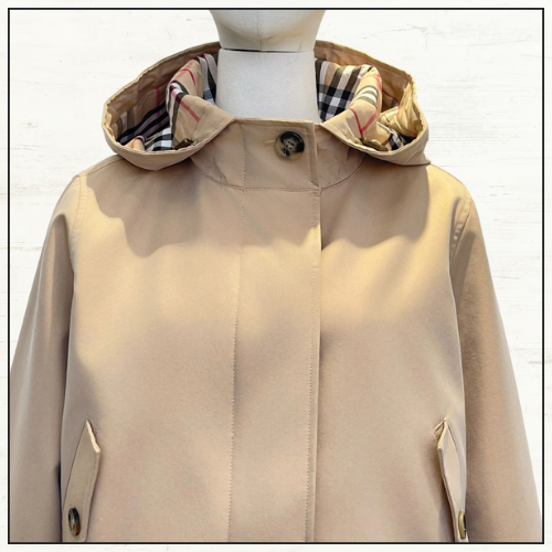 SHORT GABARDINE PARKA JACKET