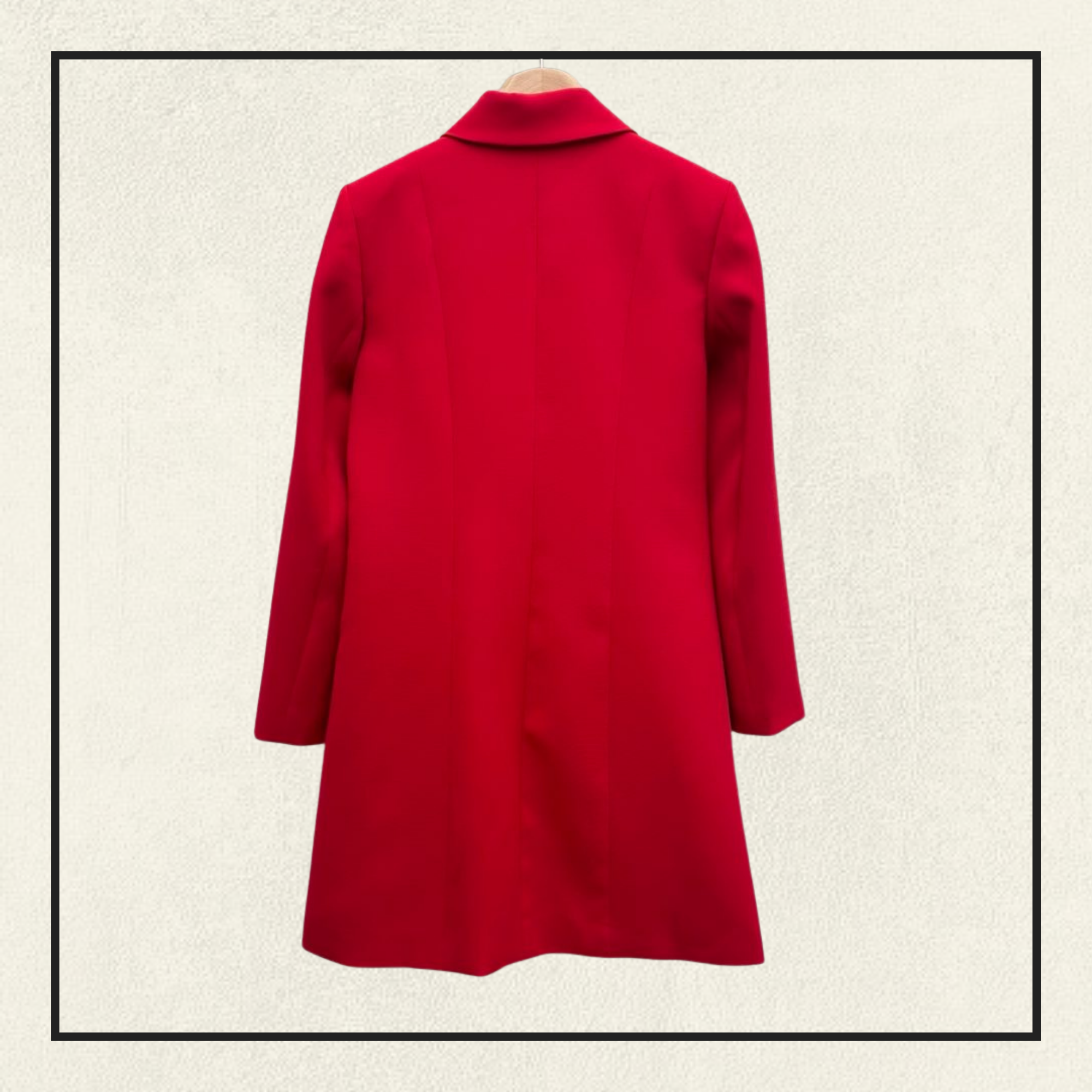 DOUBLE GG BUTTON WOOL COAT