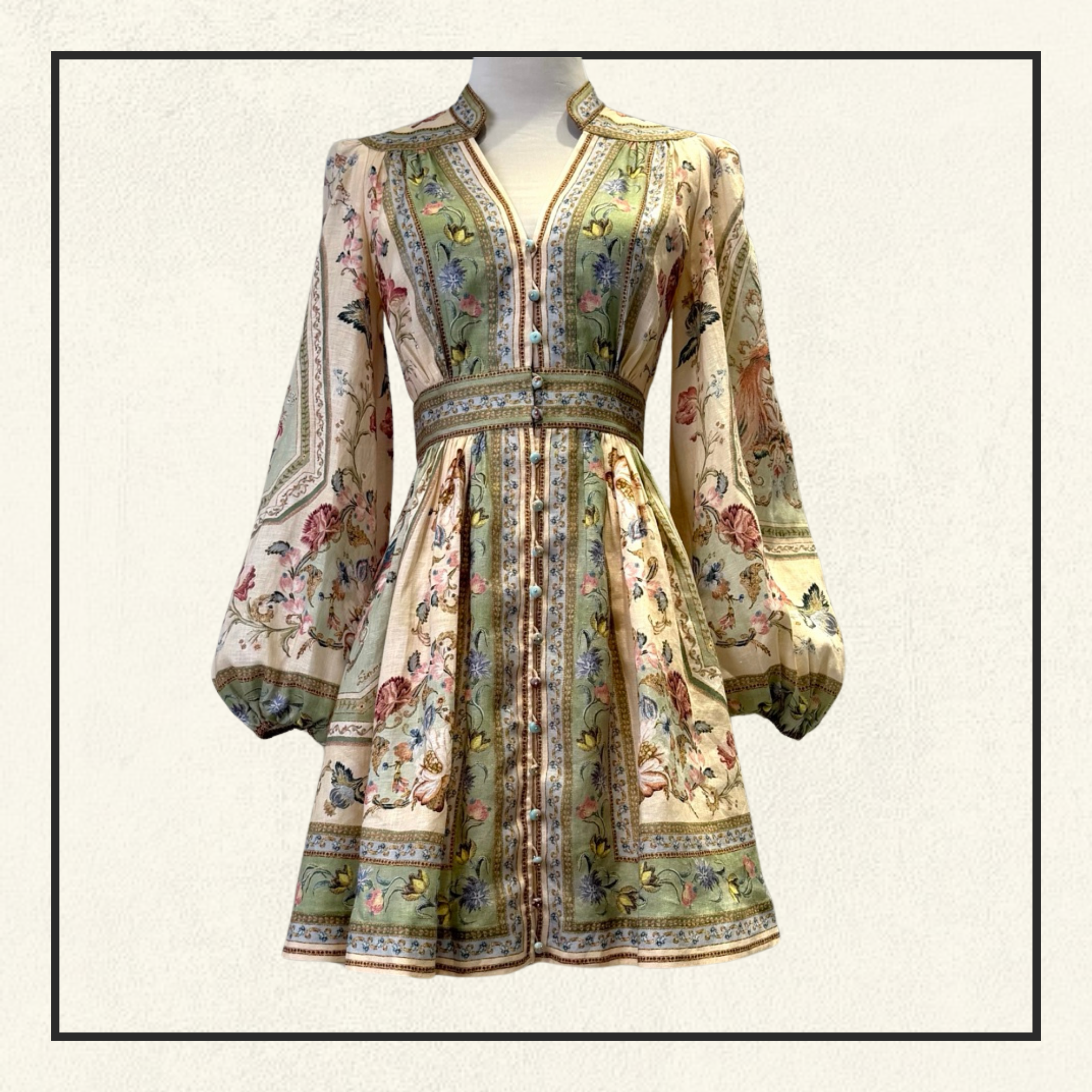 ROSELIGHT PLUNGE MINI DRESS