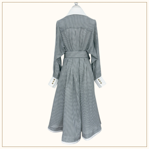 HYPNOTIC TUCK MIDI DRESS