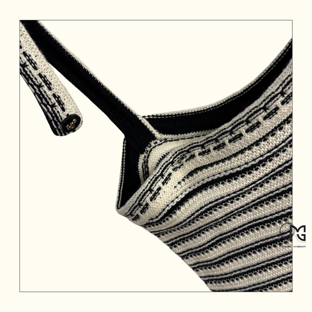 COTTON KNIT MINI DRESS & SWEATER